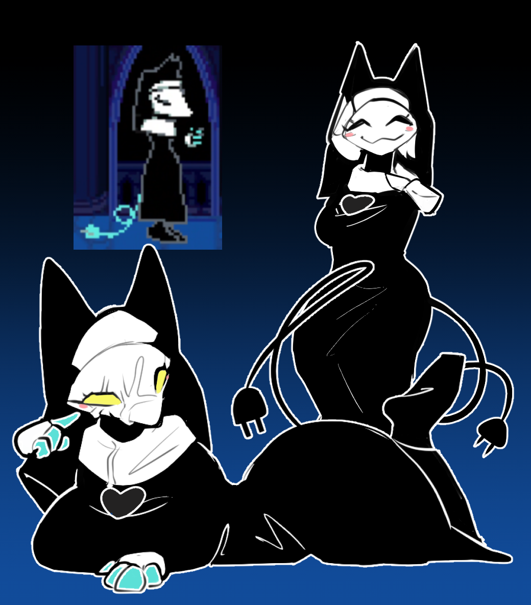 Tasque Manager (Deltarune) Rule 34 – Blue Background