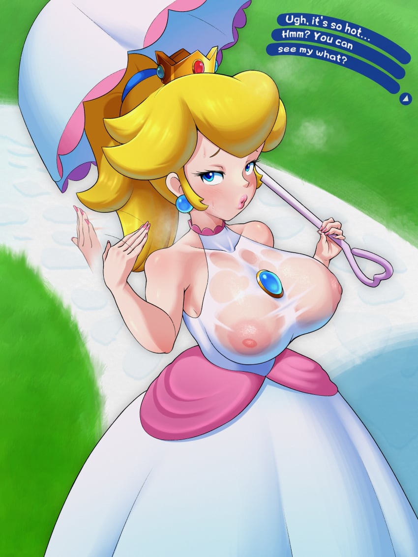 Princess Peach (Mario) Rule 34 – Big Breasts