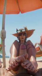 Ami Han & White Fox (Marvel) Rule 34 Video – Barefoot