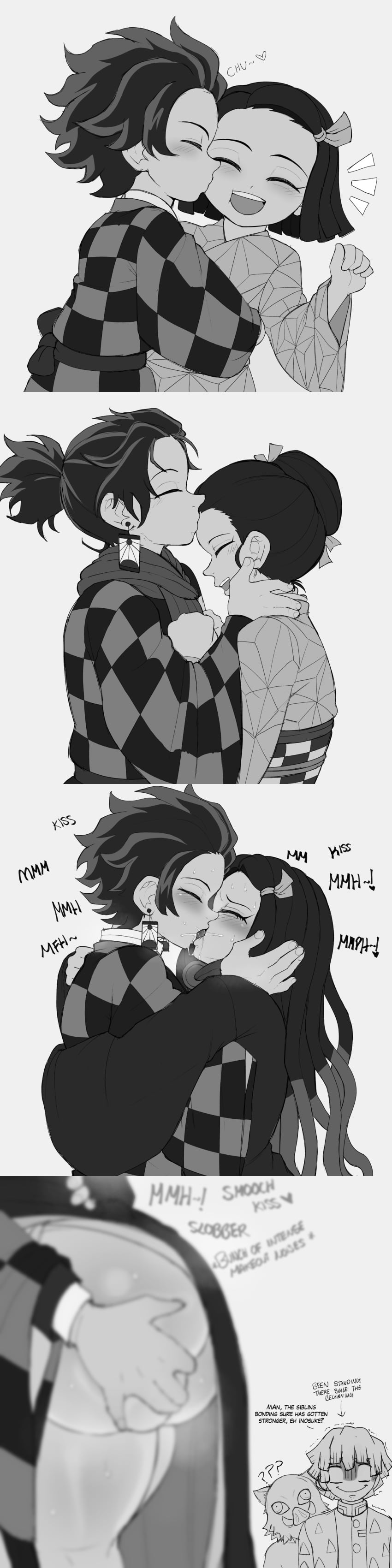 Inosuke Hashibira & Kamado Nezuko (Demon Slayer) Rule 34