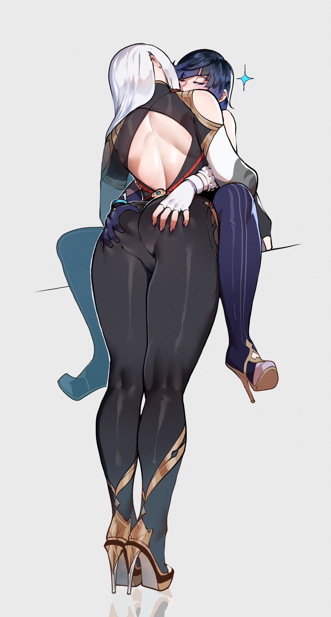 Shenhe & Yelan (Genshin Impact) Rule 34 – Ass