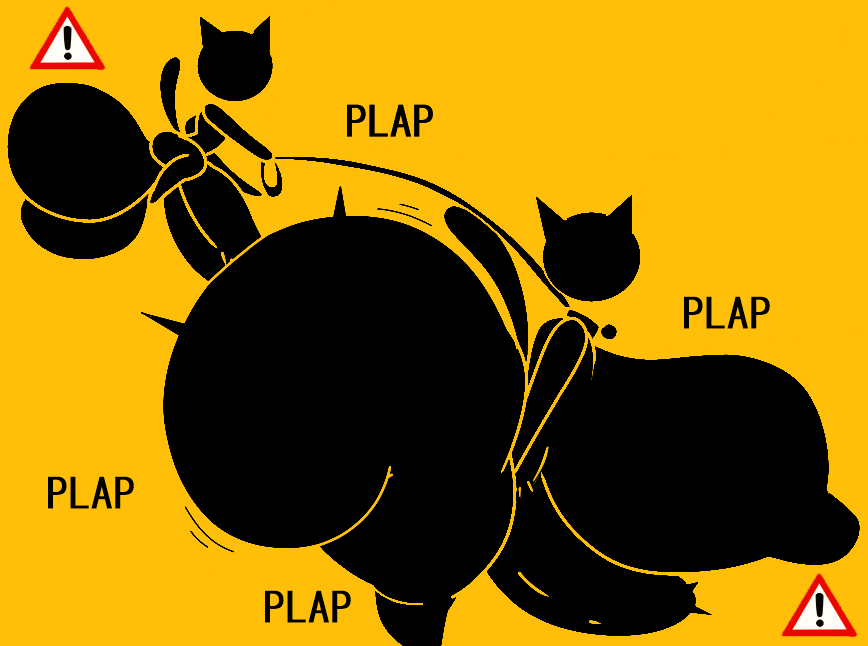 Warning Sign Person Rule 34 – Balls Slapping Ass
