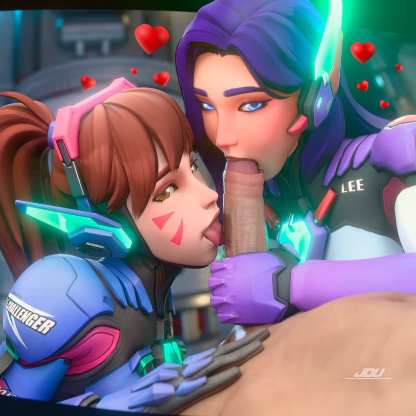 D.Va & D.Mon Overwatch Rule 34 – Blowjob & Big Dick 3D Pic