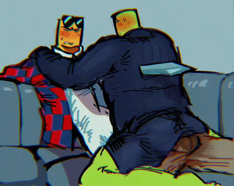 Devesto & Mequot Die of Death Rule 34 GIF – Gay