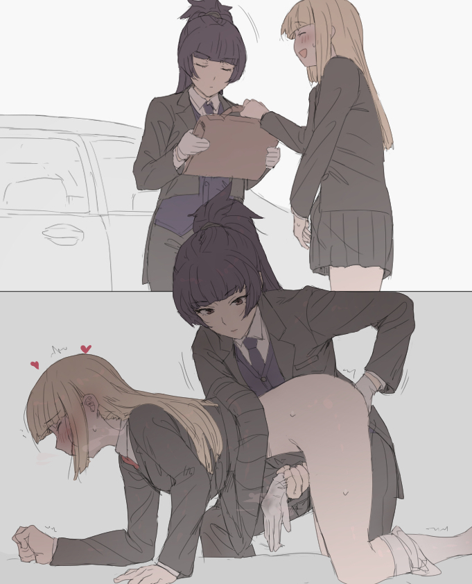 Chauffeur & Futa-sama (Original) Rule 34 – All Fours