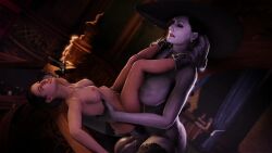 Alcina Dimitrescu & Jill Valentine (Biohazard) Rule 34 Video