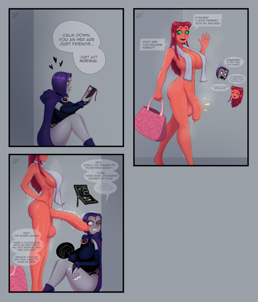 Koriand'r & Rachel Roth (Dc) Rule 34 – Against Wall