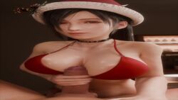 Tifa Lockhart (Christmas) Rule 34 Video – Areola Slip