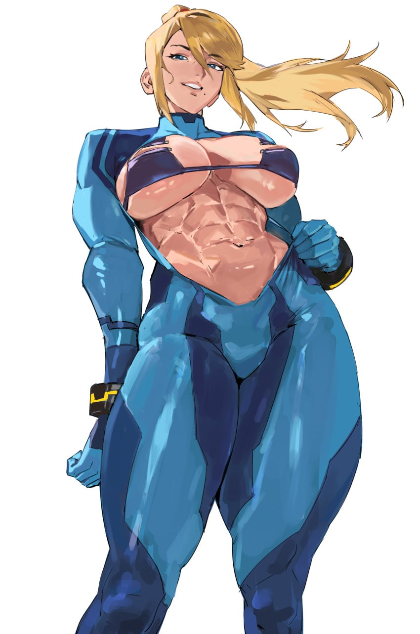 Samus Aran Metroid Rule 34 – Big Tits & Blue Bodysuit Hentai Pic