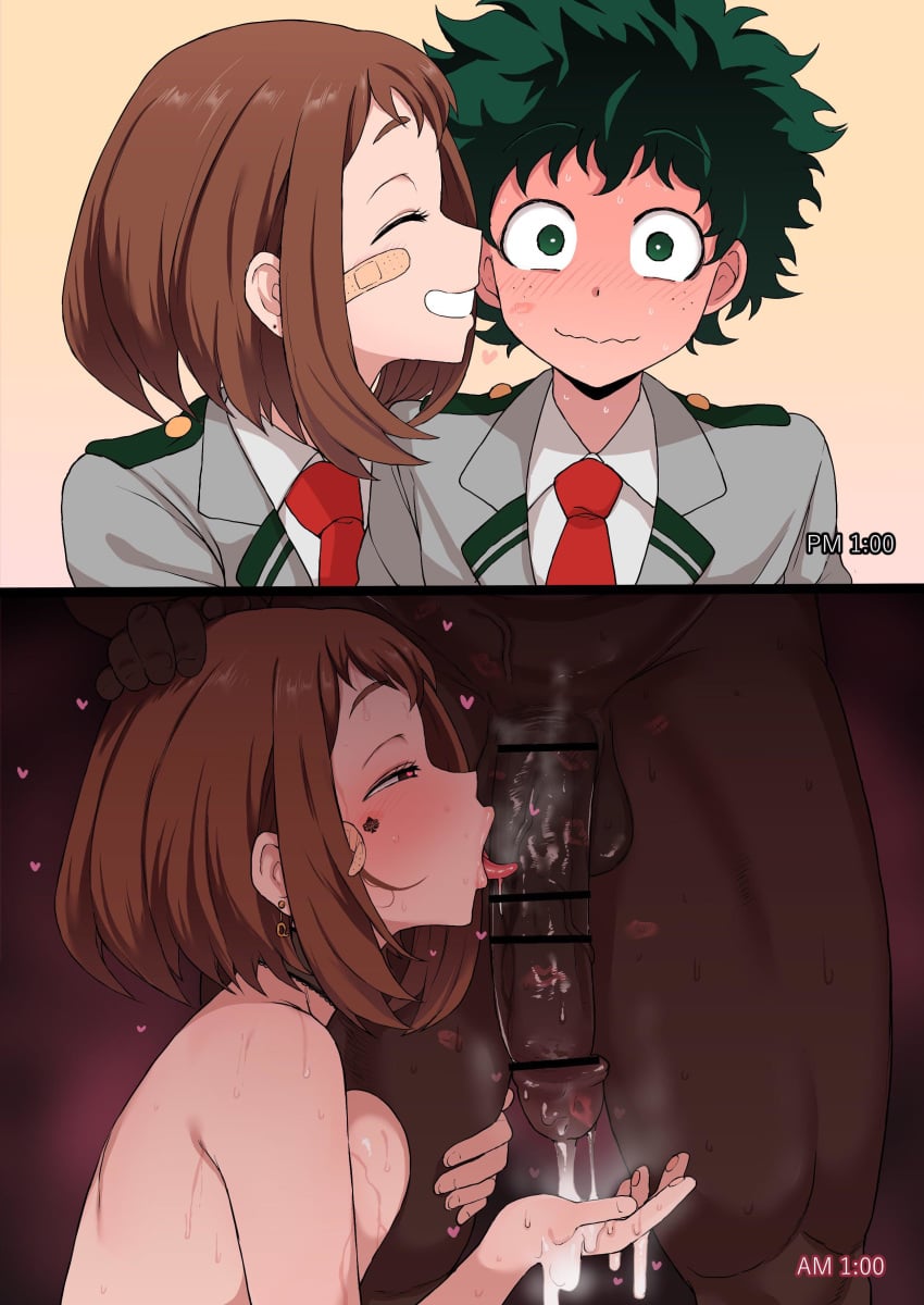 Izuku Midoriya & Ochako Uraraka (My Hero Academia) Rule 34