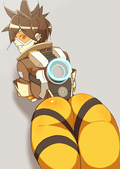 Lena Oxton & Tracer (Blizzard Entertainment) Rule 34 GIF