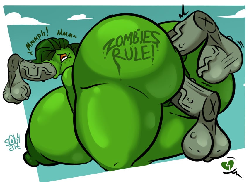Peashooter Plants vs Zombies Rule 34 – Blowjob Hentai Pic #12