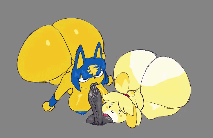 Ankha & Ankha (Animal Crossing) Rule 34 GIF – Anthro