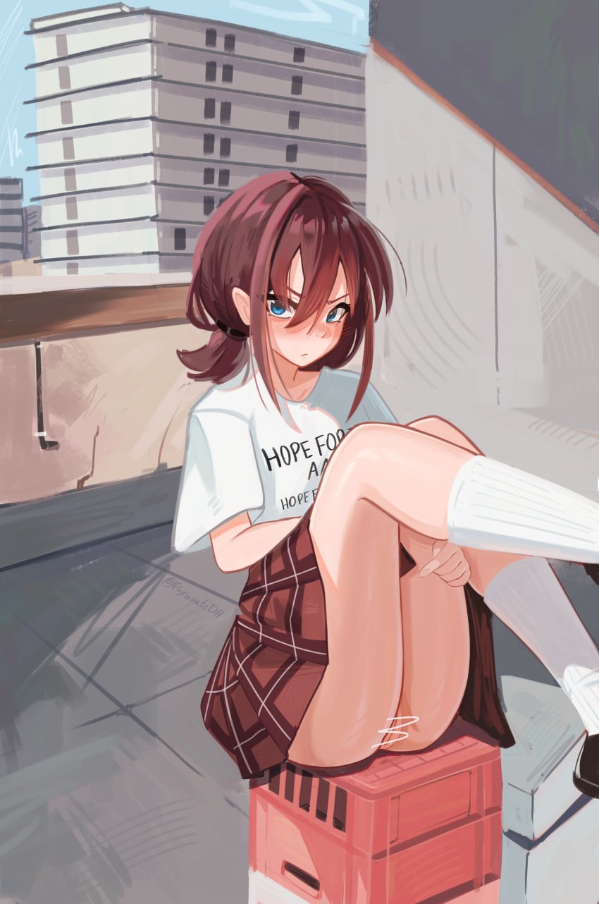 Iseri Nina (Girls Band Cry) Rule 34 – Balcony