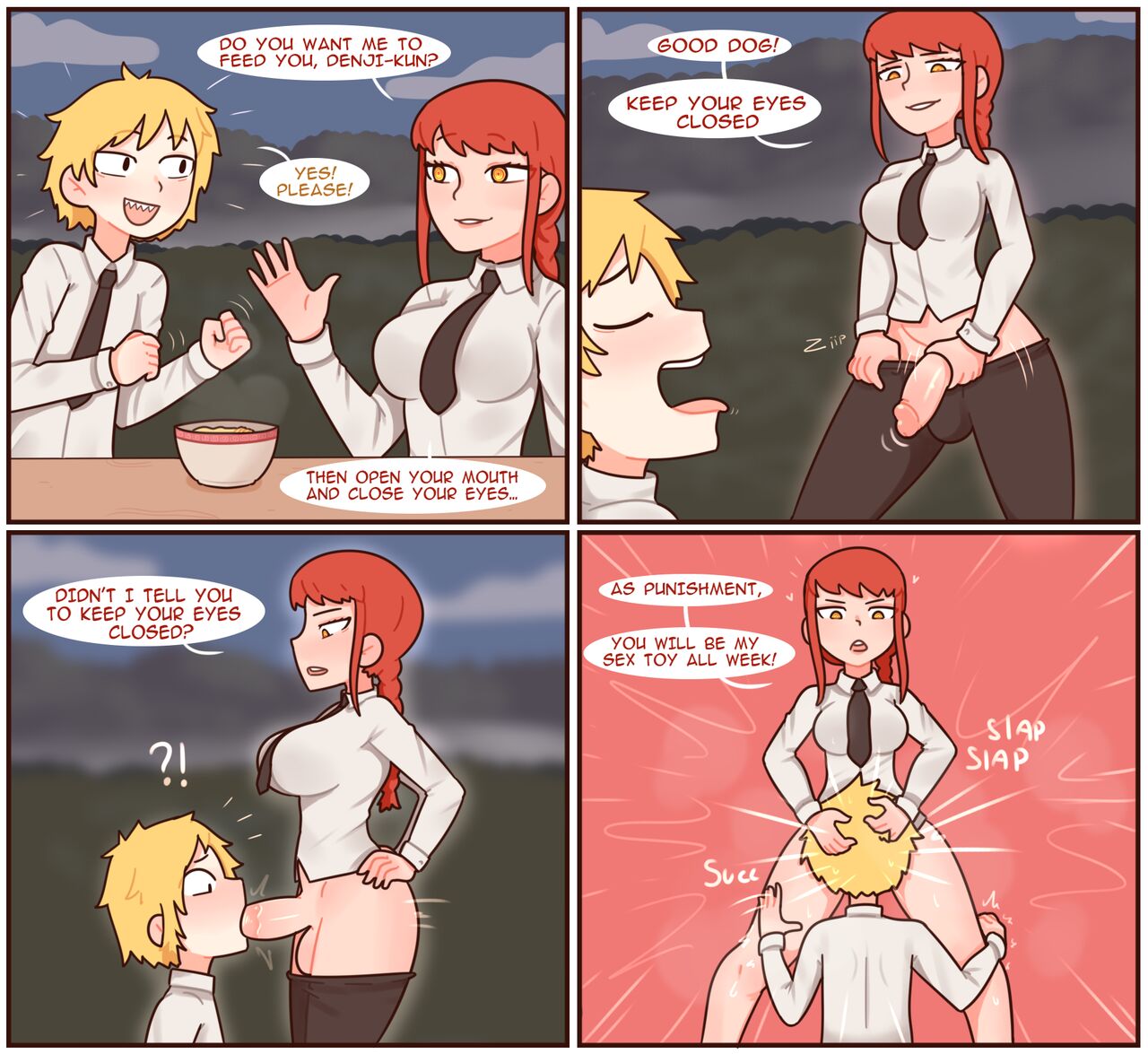 Denji & Makima (Chainsaw Man) Rule 34 – Balls