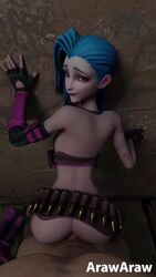 Jinx (League Of Legends) Rule 34 Video – Against Wall