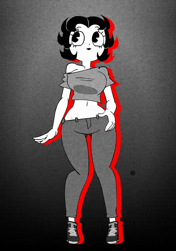 Betty Boop Rule 34 GIF – Black Hair