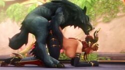 Alexstrasza & Bob The Wolf (Dragonflight) Rule 34 Video