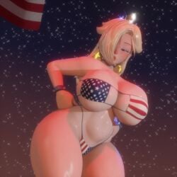 Princess Rosalina & Rosalina (4th Of July) Rule 34 Video