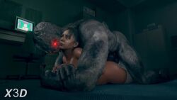 Ingrid Hunnigan & Regenerador (Capcom) Rule 34 Video