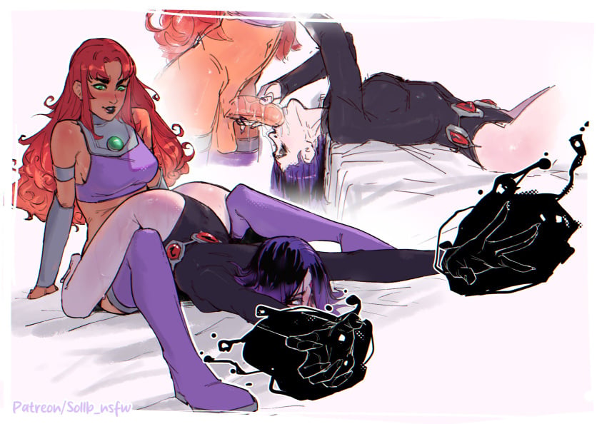 Raven & Starfire Teen Titans Rule 34 – Blowjob Hentai Pic #30