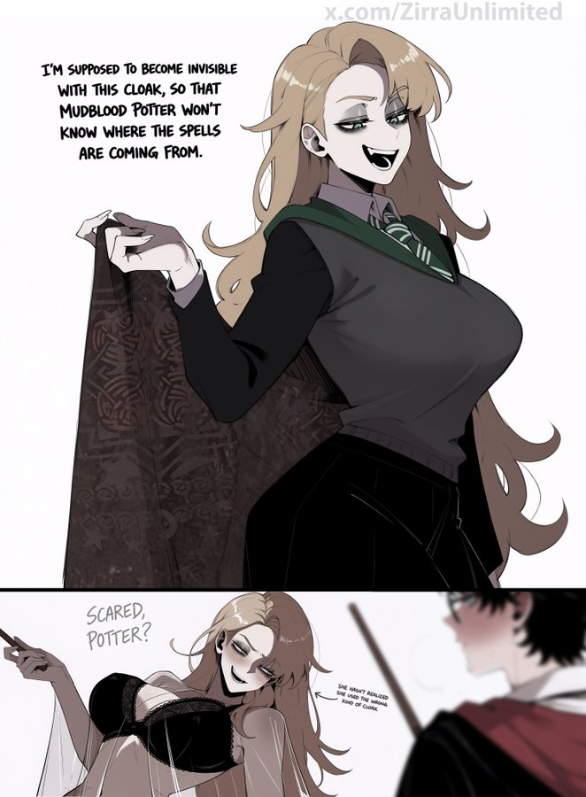 Draco Malfoy & Harry James Potter Harry Potter Rule 34 – Bra Pic