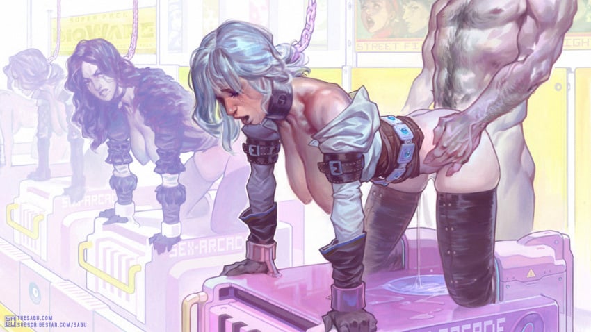 Ciri & Triss Merigold (Sex Arcade) Rule 34 – All Fours