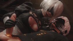 Yorha 2b & Yorha 9s (Nier) Rule 34 Video – Black Gloves