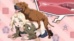 Kay (Girls Und Panzer) Rule 34 Video – All Fours