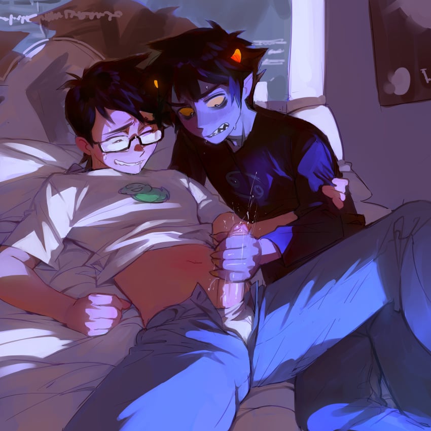 John Egbert & Karkat Vantas (Homestuck) Rule 34