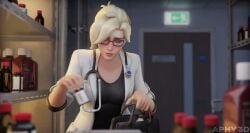 Mercy & Dr. Ziegler Overwatch Rule 34 – Blowjob 3D Animation #18