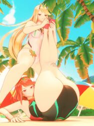Black Maria & Mythra (radiant Beach) (Xenoblade Chronicles) Rule 34 V…