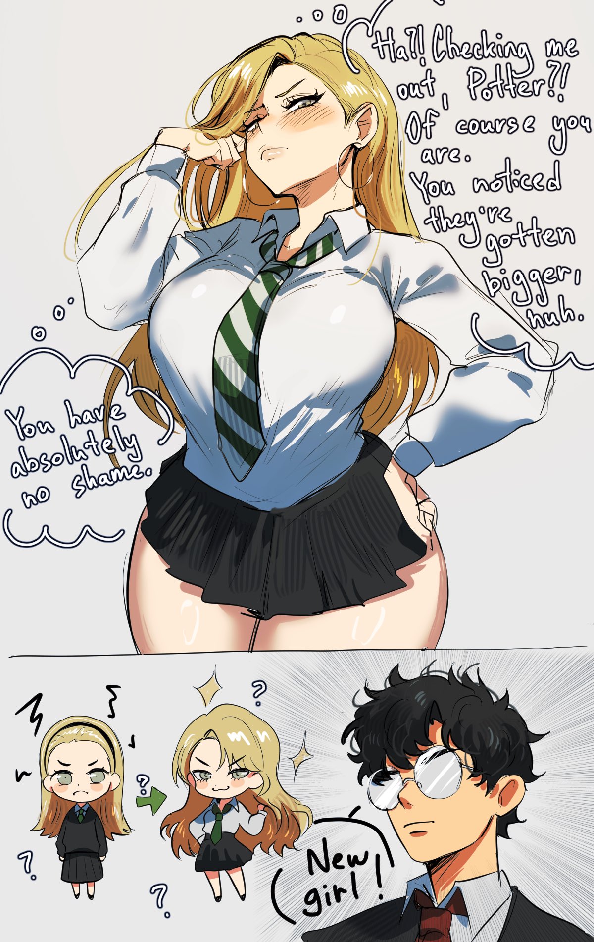 Draco Malfoy Harry Potter Rule 34 – Big Tits & Skirt Hentai Pic