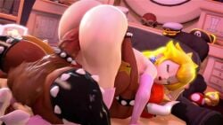 Bowsette & Princess Peach (Mario) Rule 34 Video