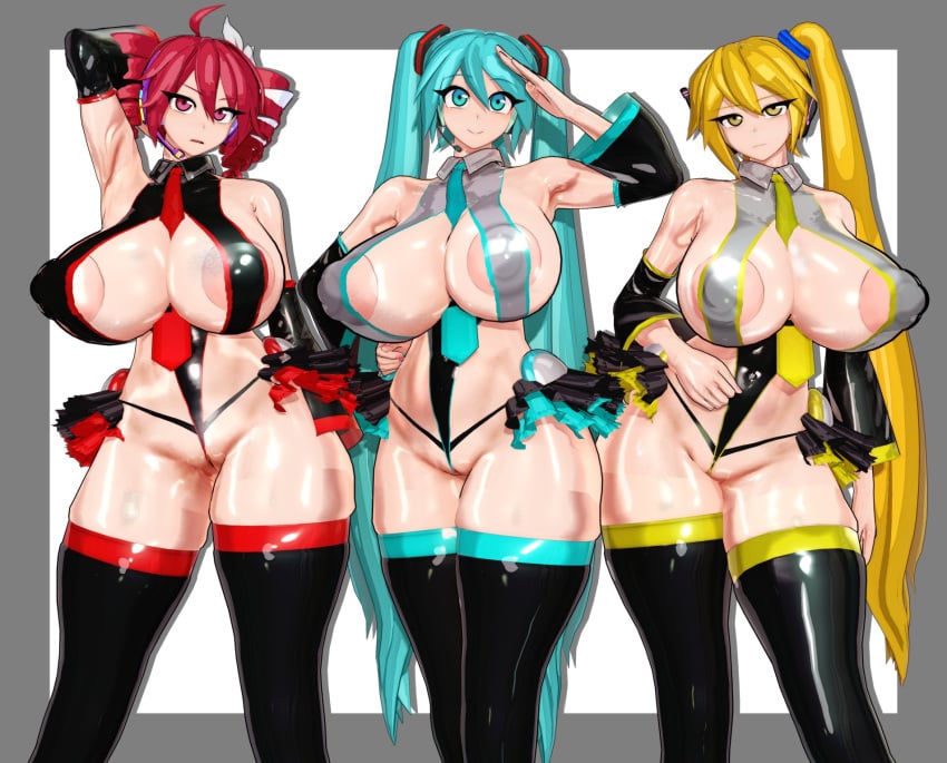 Hatsune Miku & Kasane Teto Vocaloid Rule 34 – Big Tits Pic #17
