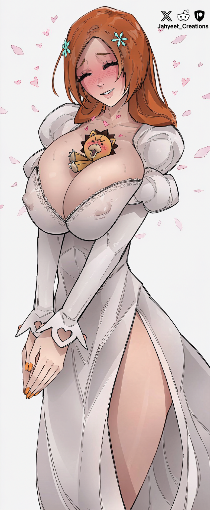 Inoue Orihime & Kon Bleach Rule 34 – Titfuck & Tits Hentai Pic