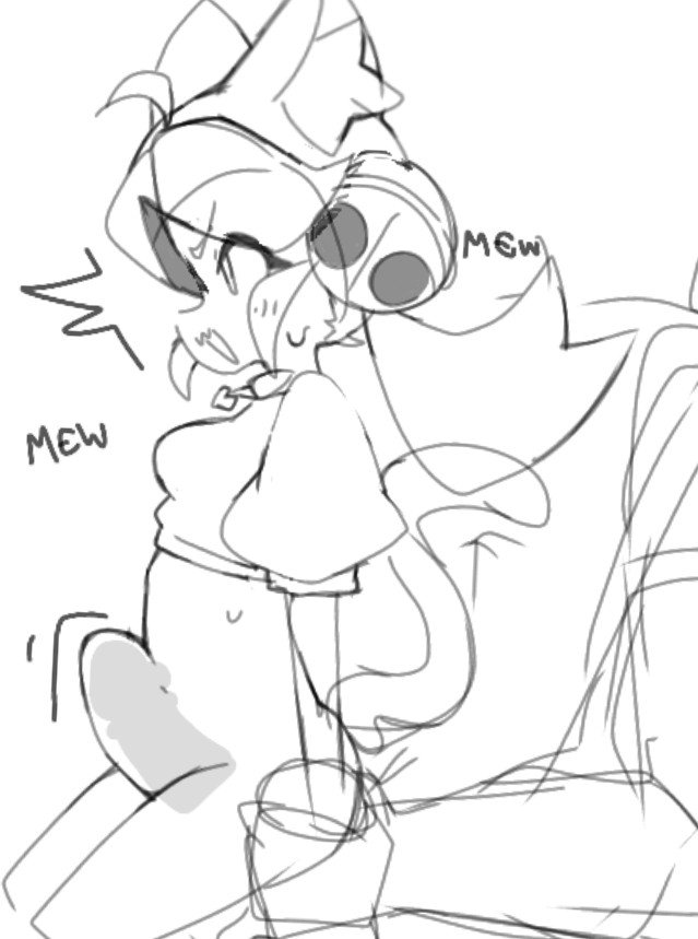 Mad Mew Mew & Mew Mew (Deltarune) Rule 34 – Belly Bulge