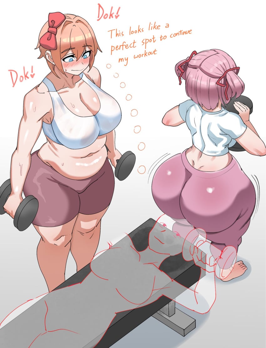 Natsuki Doki Doki Literature Club Rule 34 – Thick Thighs Pic #4