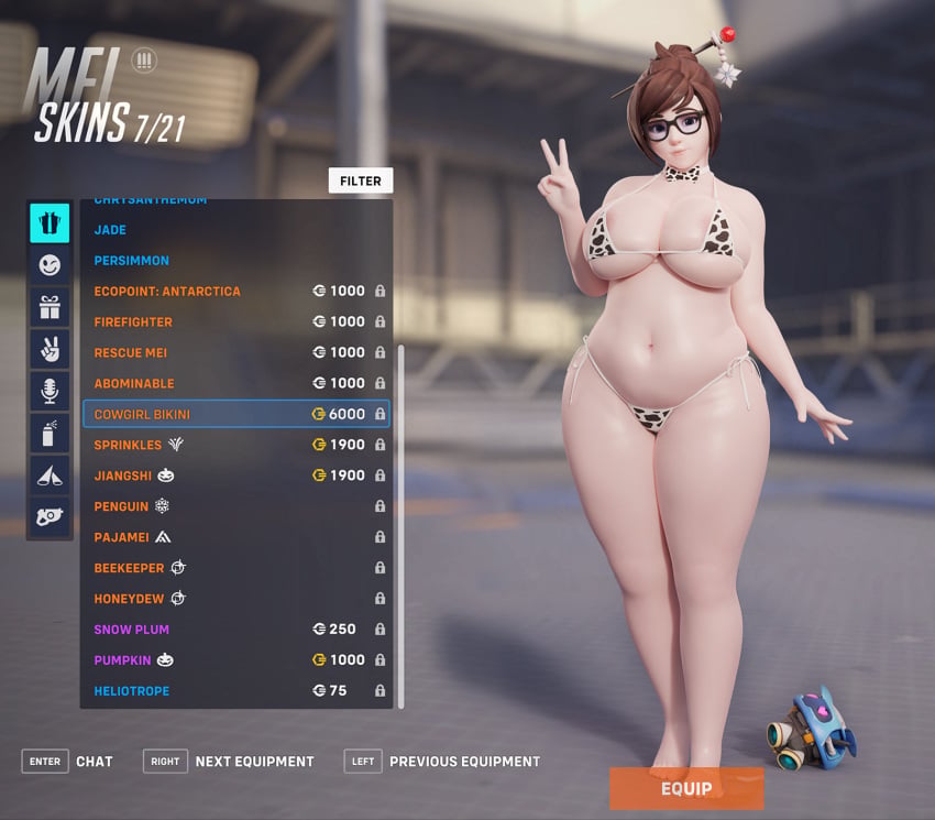 Mei (Overwatch) Rule 34 – Areola