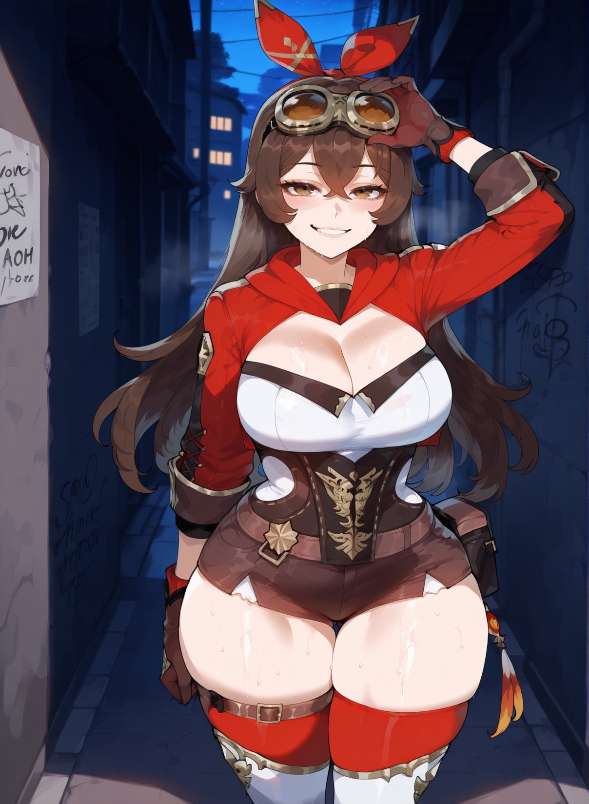 Amber (Genshin Impact) Rule 34 – Before And After