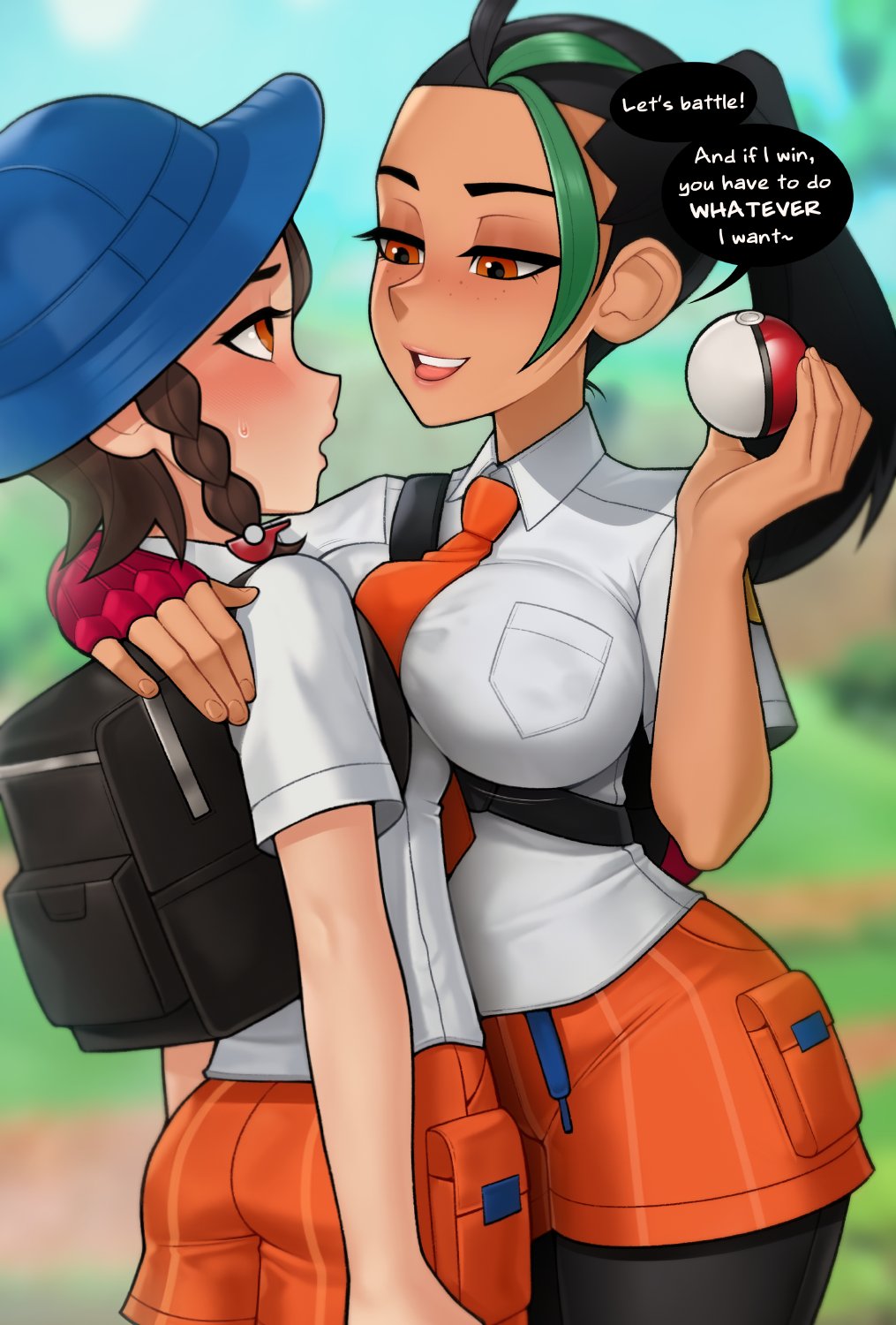Juliana & Nemona (Game Freak) Rule 34 – 5 Fingers
