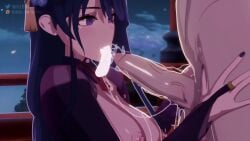 Raiden Shogun (Genshin Impact) Rule 34 Video – Blowjob