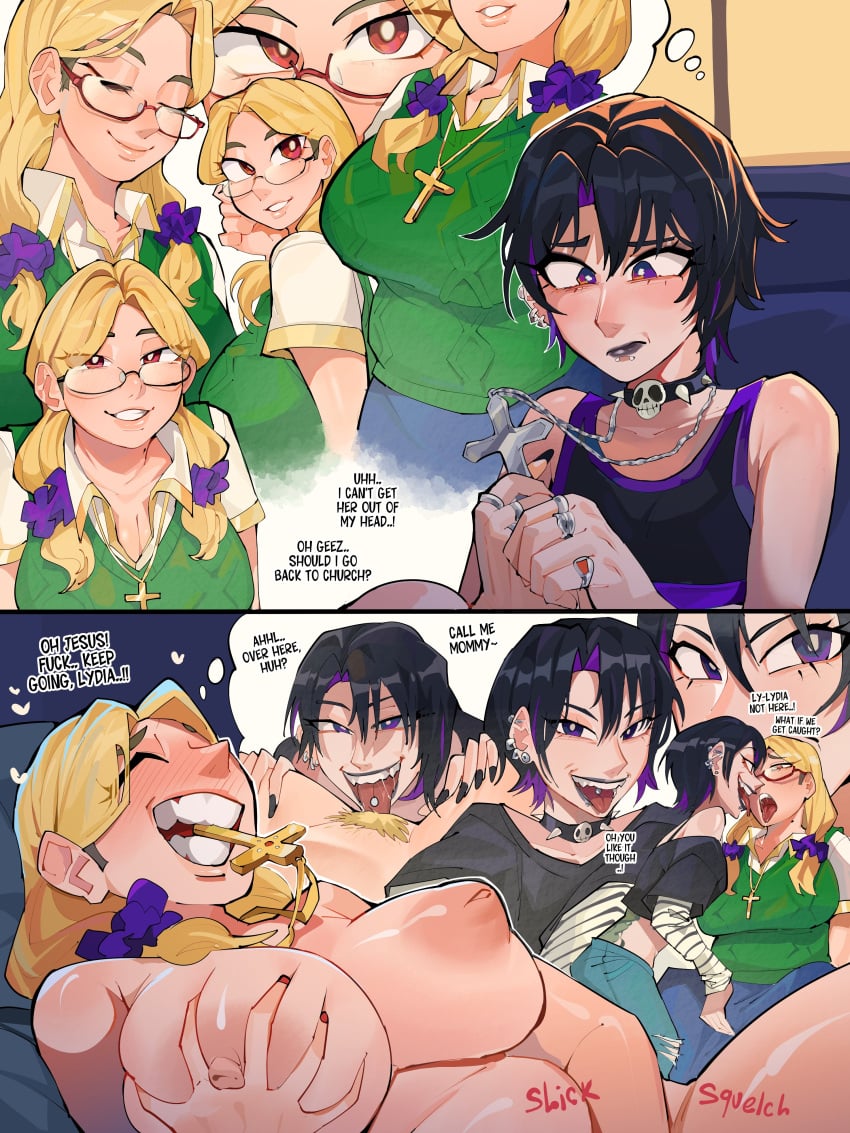 Abby & Lydia (Original) Rule 34 – Black Lips