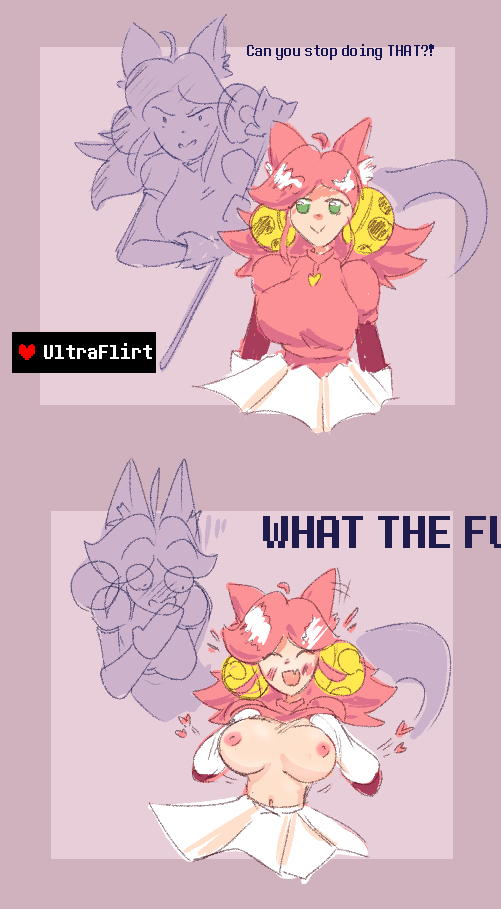 Mad Dummy & Mad Mew Mew (Deltarune) Rule 34 – Big Breasts