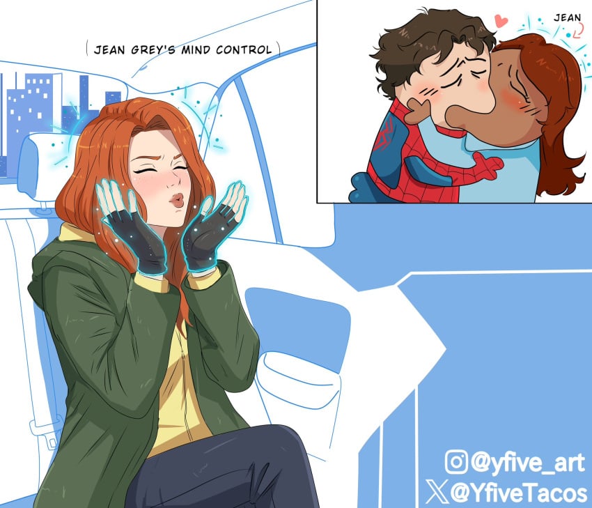 Jean Grey & Michelle Jones (Marvel) Rule 34 – Big Ass