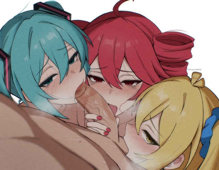 Akita Neru & Hatsune Miku (Fanloid) Rule 34 – Ahoge