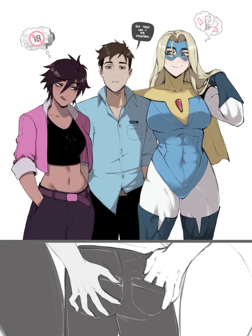 Blonde Blazer & Invisigal (Dispatch) Rule 34 – Abs