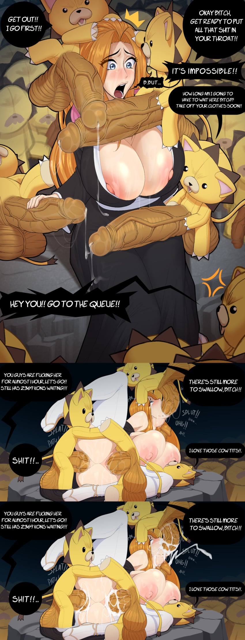 Kon & Kon (Bleach) Rule 34 – Absurdly Large Cock