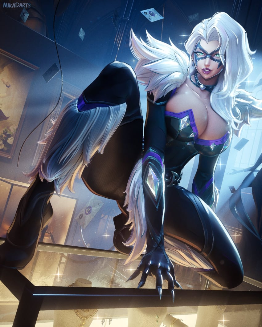 Black Cat & Black Cat (Marvel) Rule 34 – Big Breasts