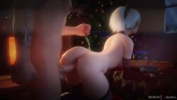 Yorha 2b (Christmas) Rule 34 Video – Anal Plug